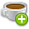 food, cup, plus, mocca, add, coffee icon