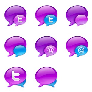 Tweetie Balloons icon sets preview