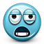 Emot Crazy Overworked Paranoid Tired icon