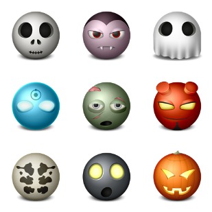 Halloween icon sets preview