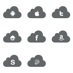 Cloud Web version 04 - icon sets preview