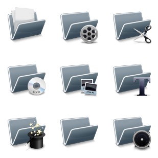 Digital Video Techniques icon sets preview