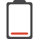 empty, battery icon