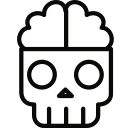 dead, brain icon