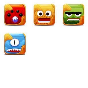 Block Creatures icon sets preview