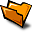 tangerine,folder icon
