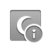 red, crescent, info icon