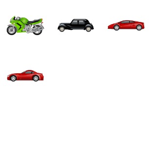 Transport icon sets preview