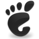 black, start, here, gnome icon