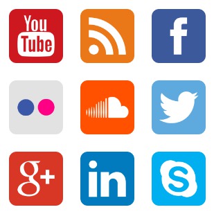 Social 3 icon sets preview