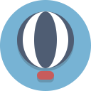 balloon, hot air balloon icon