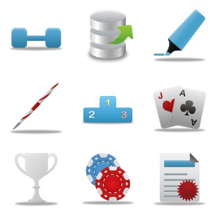Office Shadow icon sets preview