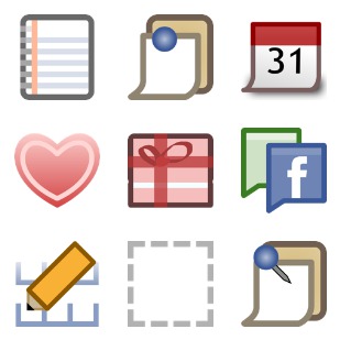 Facebook Vector icon sets preview