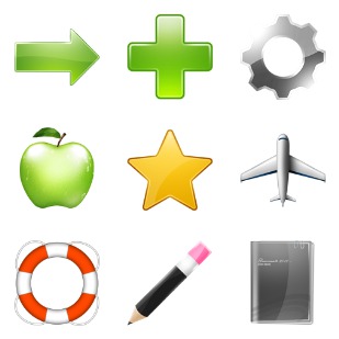 Web 2 icon sets preview
