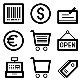 Finance icon sets preview