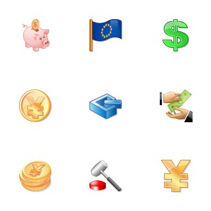 Business Toolbar icon sets preview