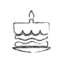 cake, happy birthday, food, cupcake, birthday icon