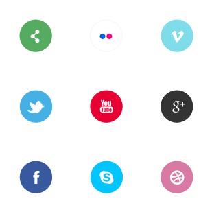 IC Circle Social Icons icon sets preview