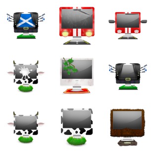 Crazy iMac icon sets preview