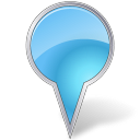 Map Marker Bubble Azure icon