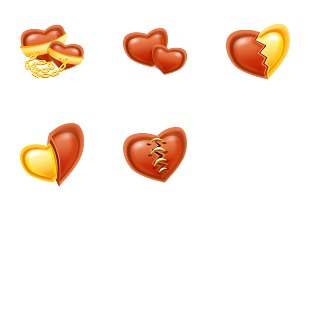 Candy Heart icon sets preview