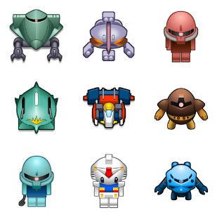 Gundam Mobile Fortune icon sets preview