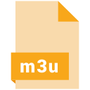 file, document, m3u, extension, format icon