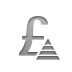 pound, currency, sign, pyramid icon