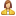 Female, User, Yellow icon
