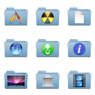 Leopard Folder Replacements icon sets preview