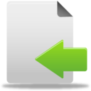import,arrow,document icon