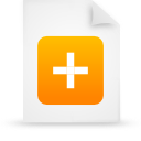 file, orange, paper, document icon