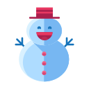 decorate, snowman, man, decoration, christmas, build, snow icon