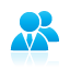 blue, users icon