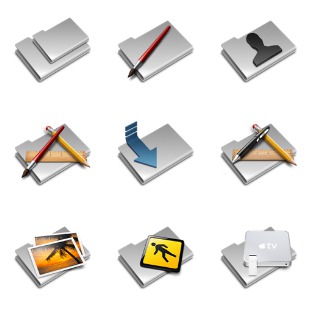Pry Aluminium icon sets preview