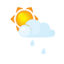 littlecloud, rain, sun icon