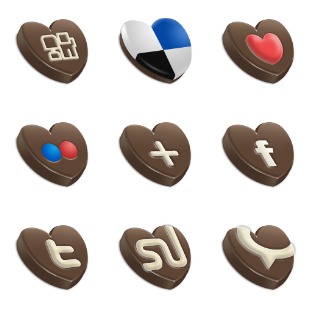 Chococons icon sets preview