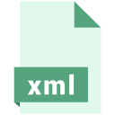 file, extension, format, document, xml icon