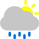 cloud,rain,sun icon