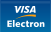 credit card, electron, straight, visa icon
