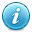 Button White Info icon