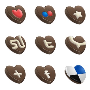 Chococons icon sets preview