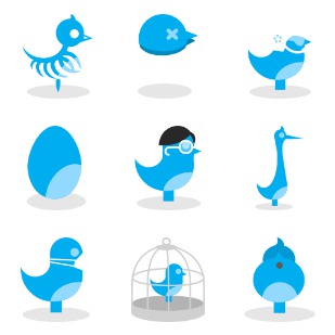 Quitter icon sets preview