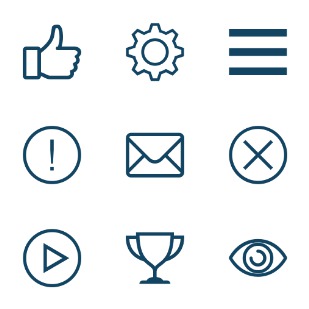 Evil User Interface icon sets preview