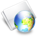 Folder Online earth icon