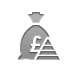 bag, pound, money, pyramid icon