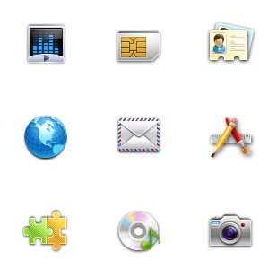Mobile Photo icon sets preview