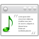Actions view media lyrics icon