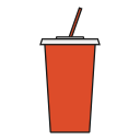 viewer, theater, movie, drink, snack, soda icon