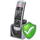 check, microphone icon